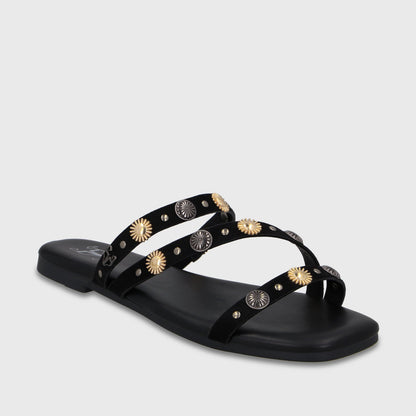 Sandalia Negra Mujer 64141 - Gotta Perú