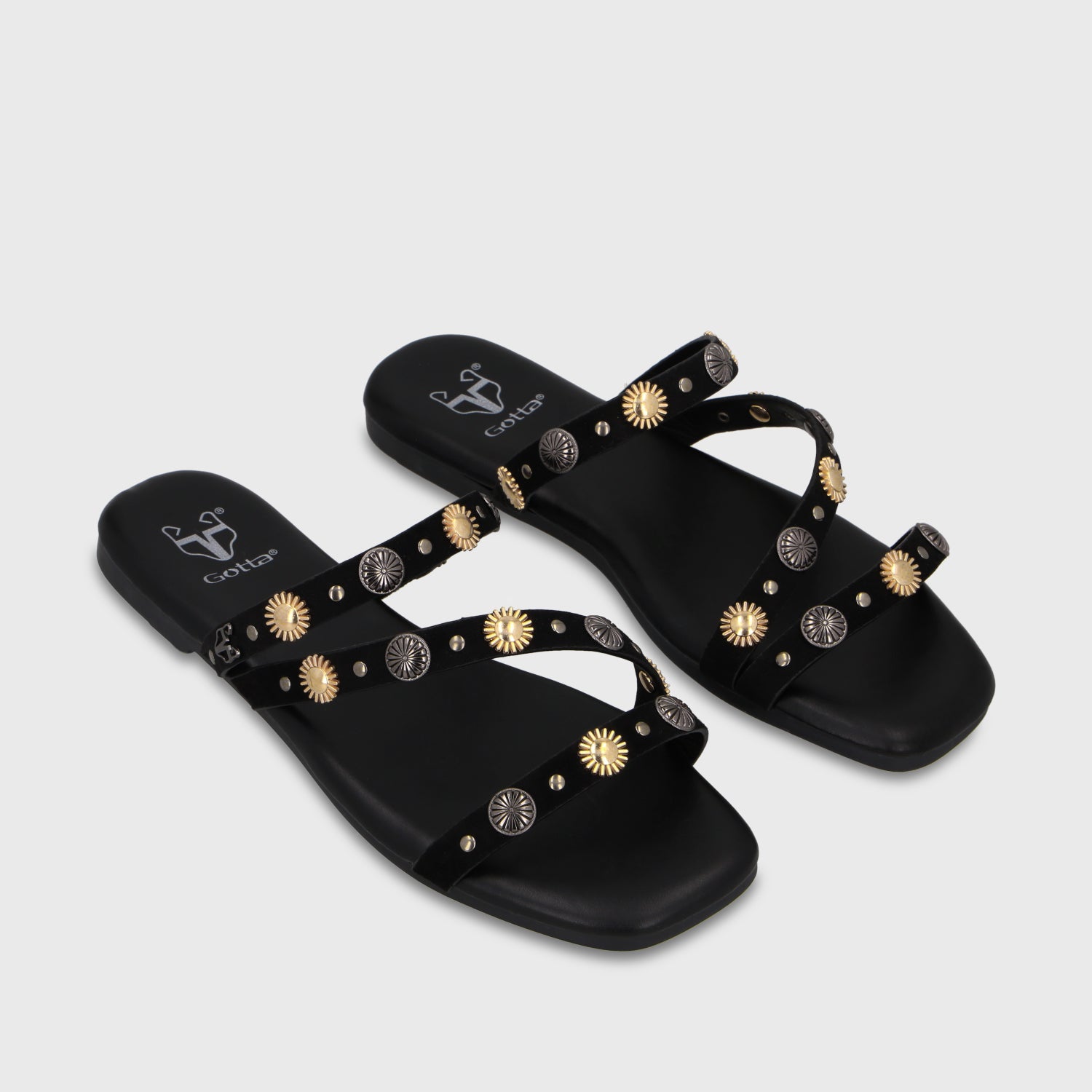 Sandalia Negra Mujer 64141 - Gotta Perú