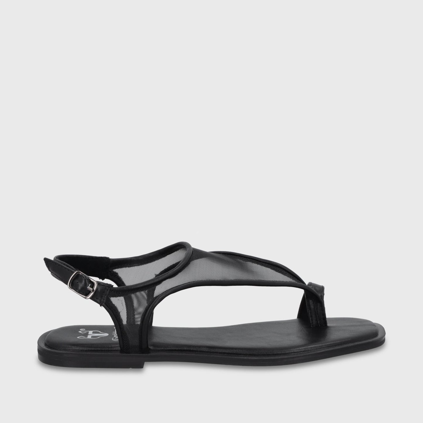 Sandalia Plana Negro Mujer 65681 - Gotta Perú