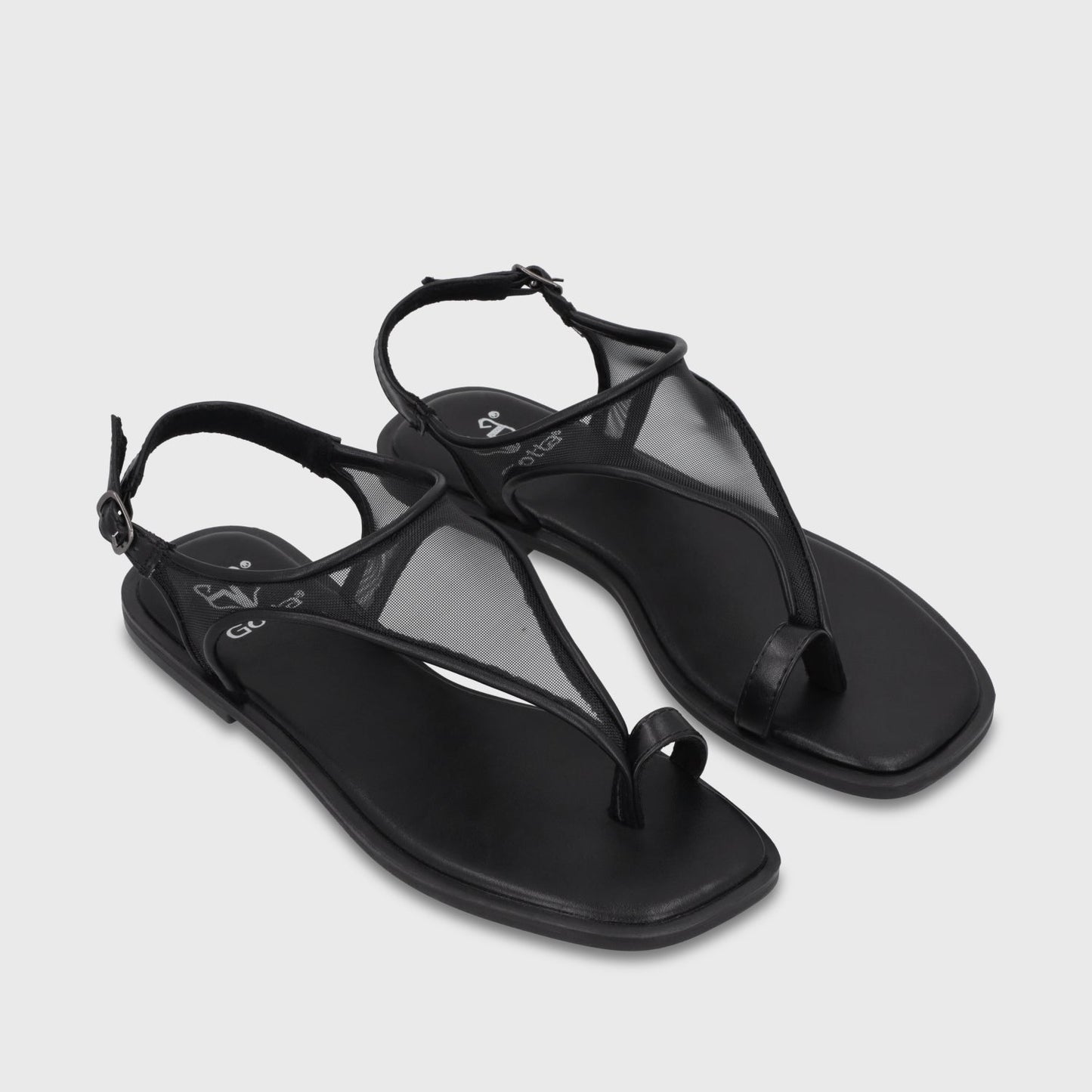 Sandalia Plana Negro Mujer 65681 - Gotta Perú