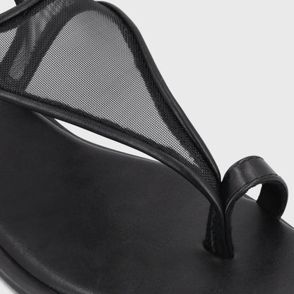 Sandalia Plana Negro Mujer 65681 - Gotta Perú