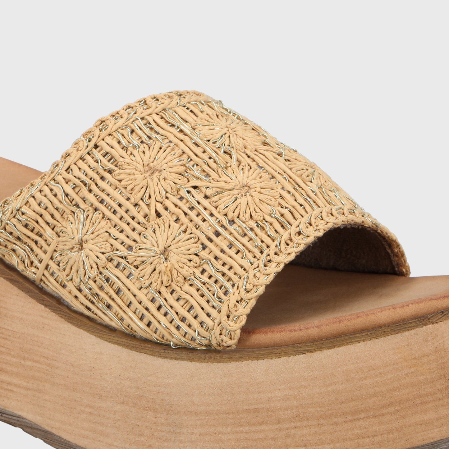 Sandalia Plataforma Beige Mujer 45843 - Gotta Perú