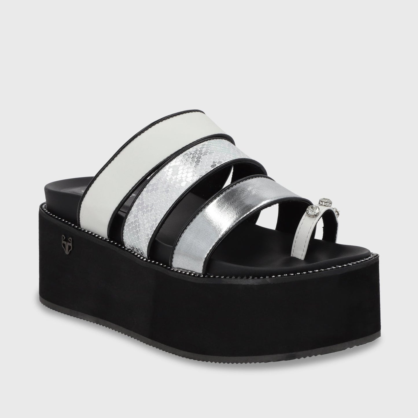 Sandalia Plataforma Blanca Mujer 15662 - Gotta Perú