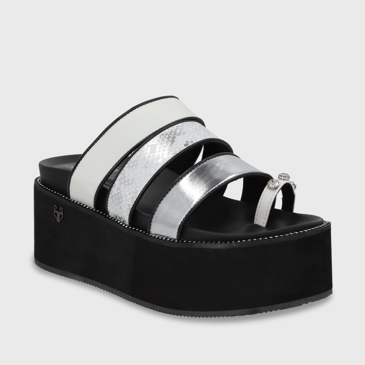 Sandalia Plataforma Blanca Mujer 15662 - Gotta Perú