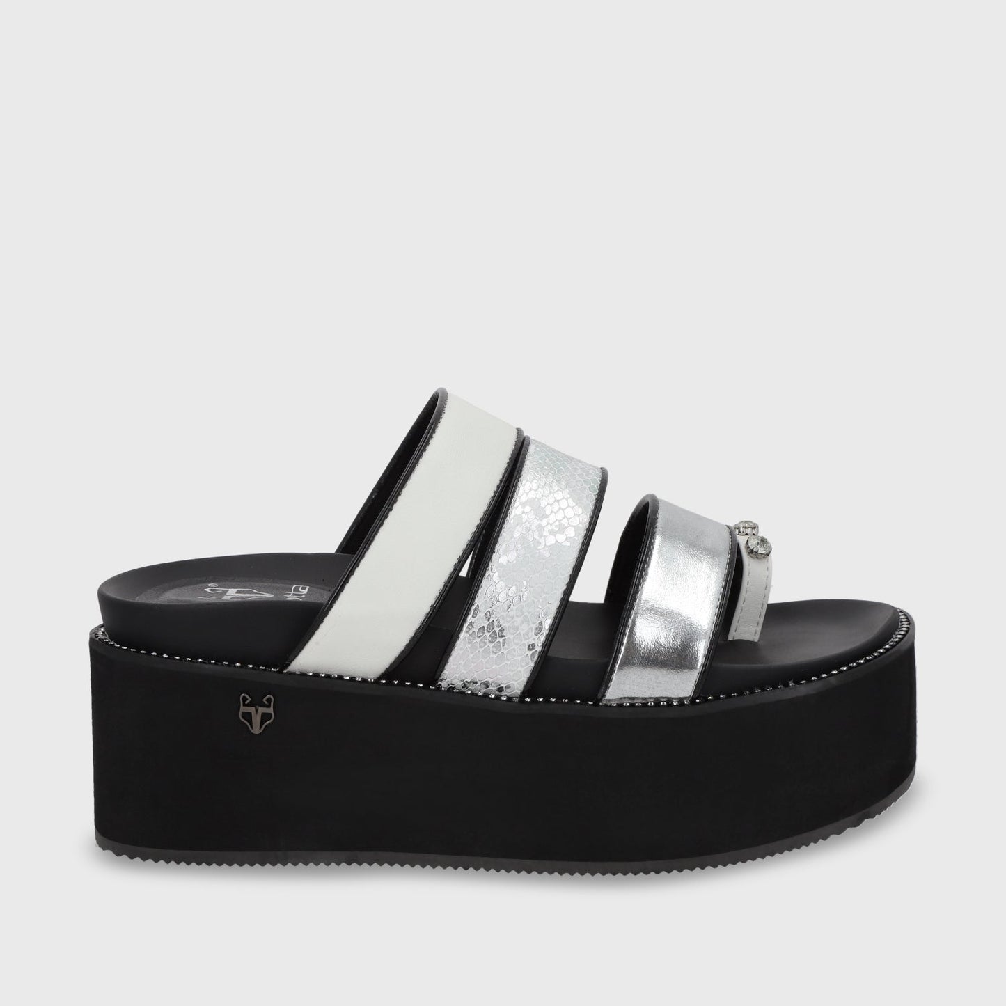 Sandalia Plataforma Blanca Mujer 15662 - Gotta Perú