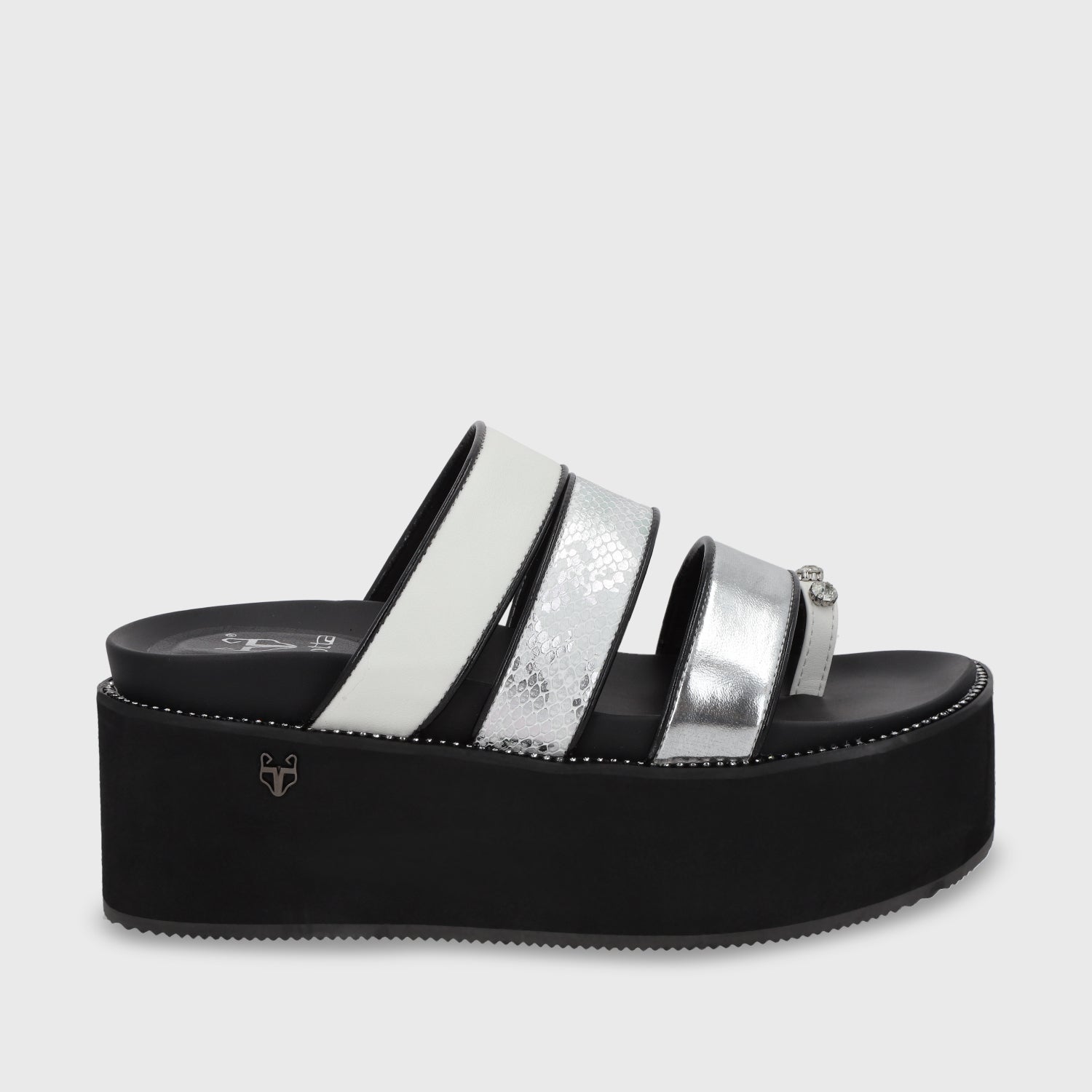 Sandalia Plataforma Blanca Mujer 15662 - Gotta Perú