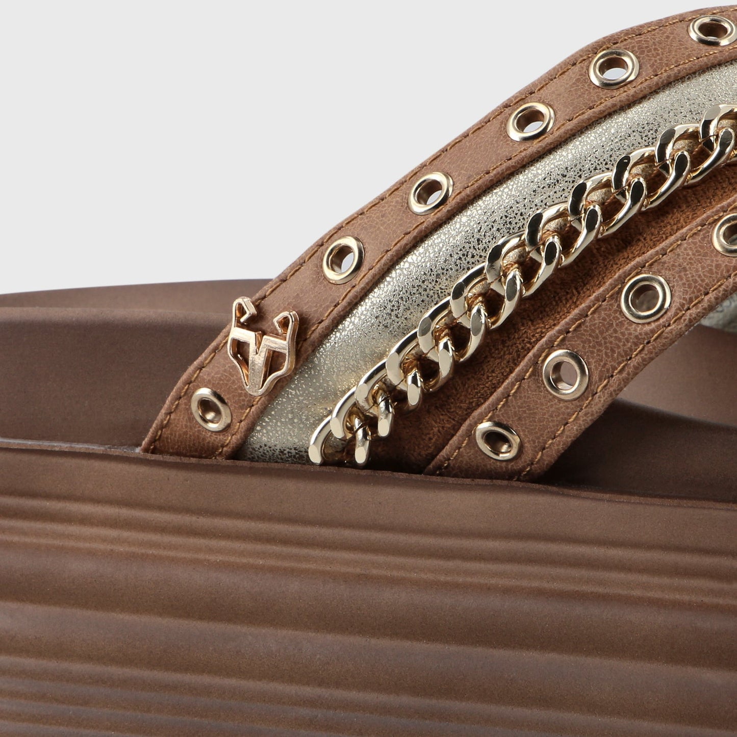 Sandalia Plataforma Camel Mujer 1571B - Gotta Perú