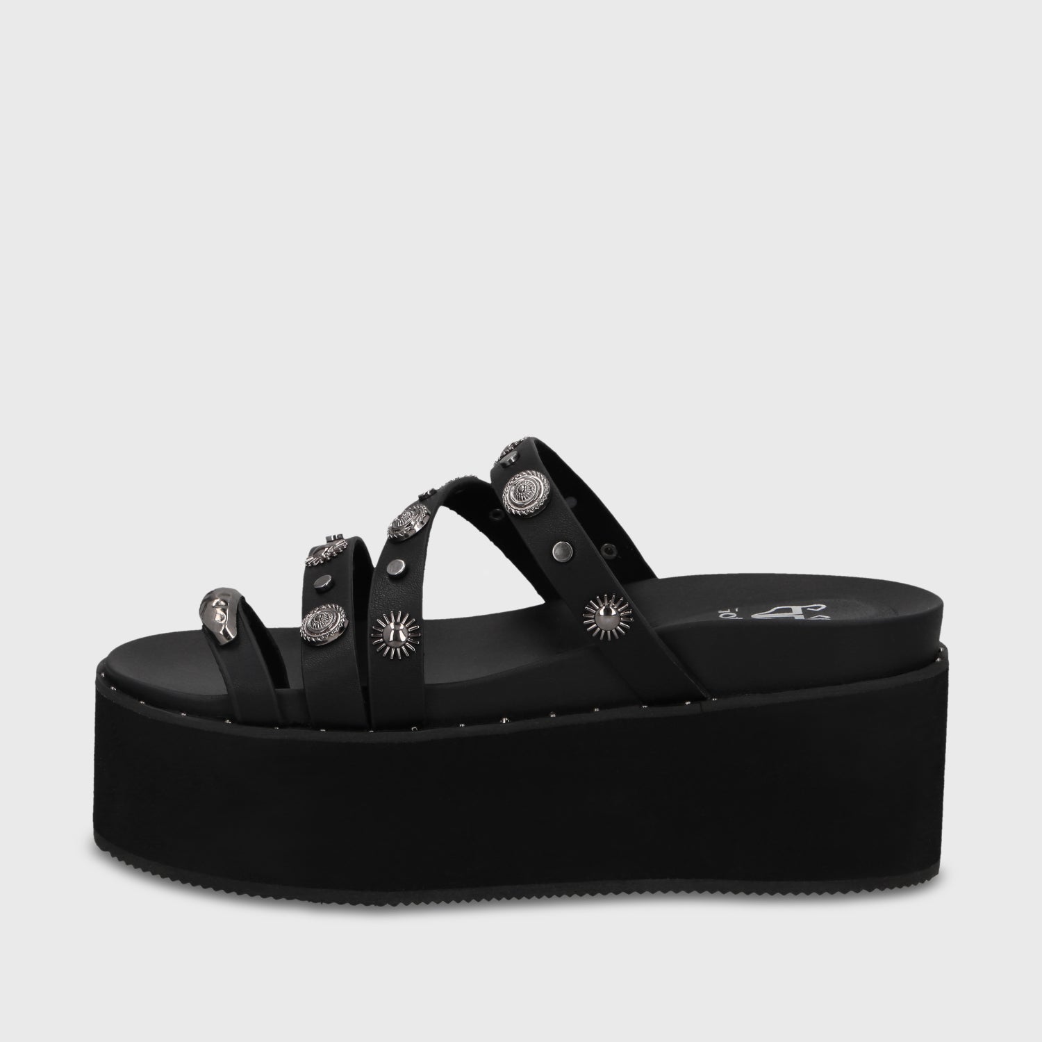 Sandalia Plataforma Negra Mujer 1566G - Gotta Perú