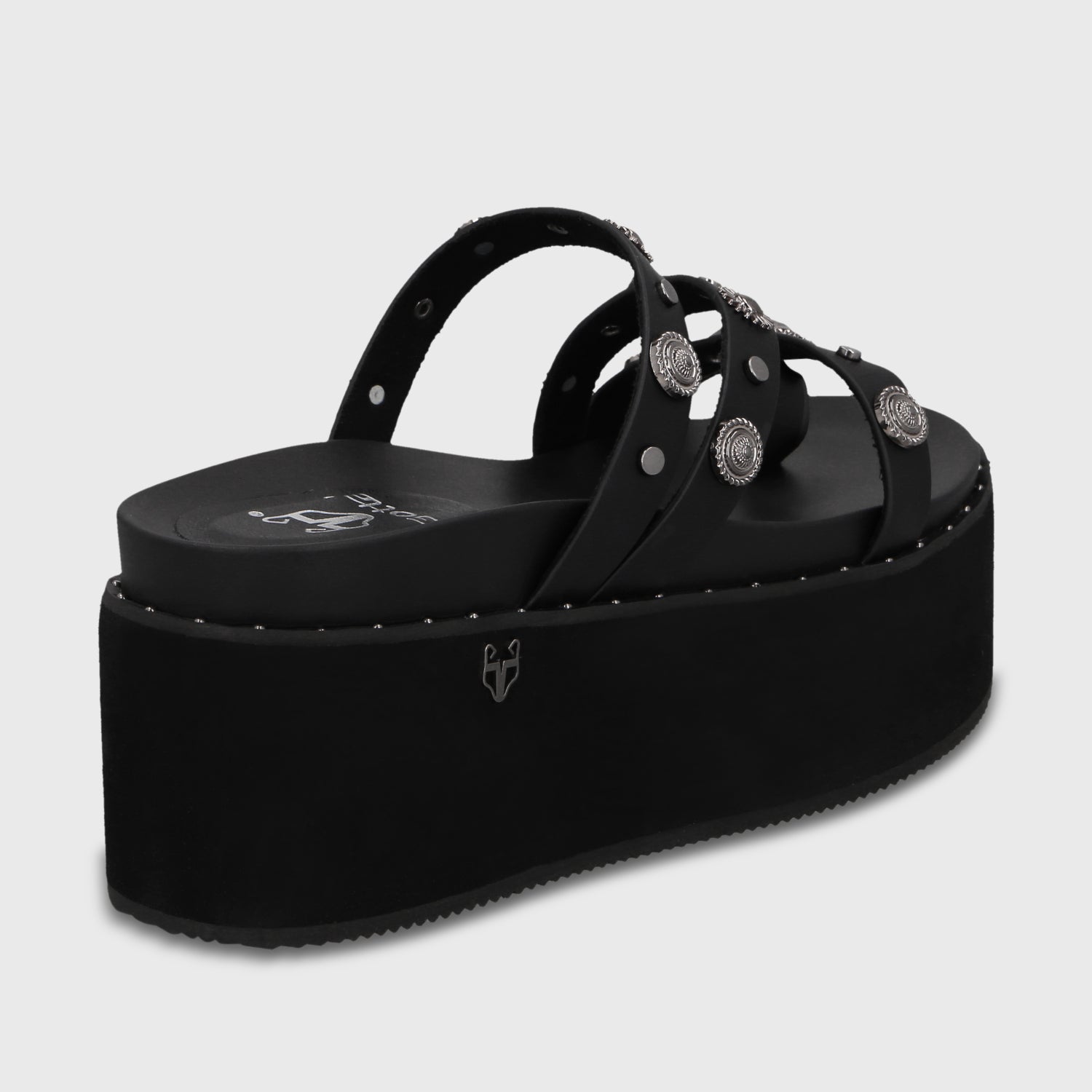 Sandalia Plataforma Negra Mujer 1566G - Gotta Perú