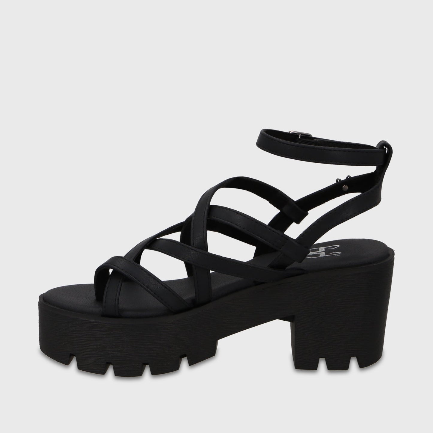 Sandalia Plataforma Negra Mujer 43024 - Gotta Perú