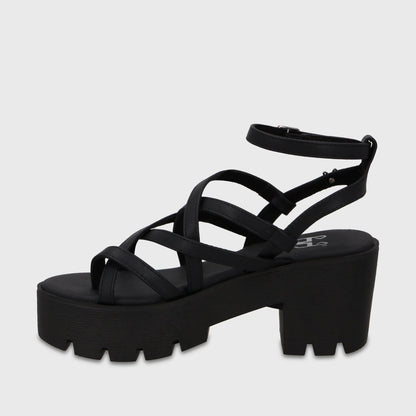 Sandalia Plataforma Negra Mujer 43024 - Gotta Perú