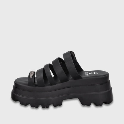 Sandalia Plataforma Negra Mujer 45732 - Gotta Perú