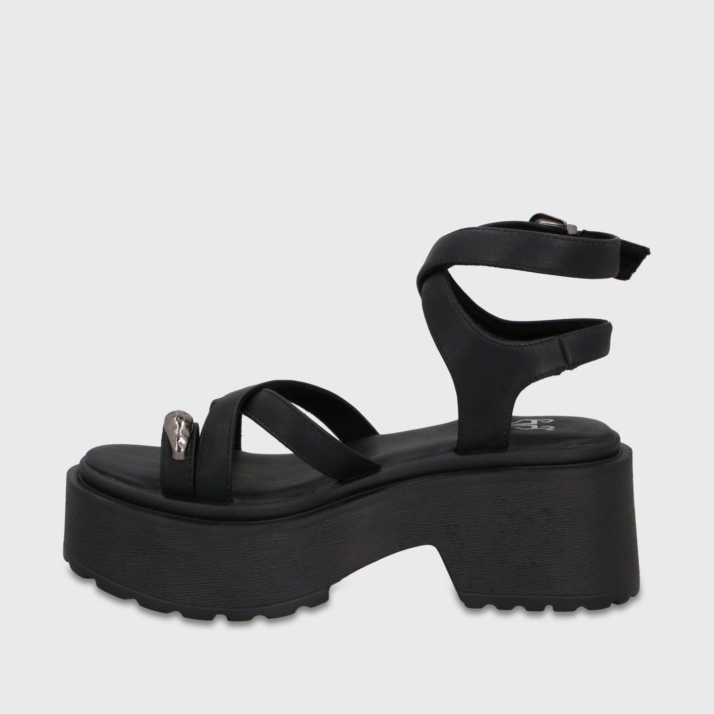 Sandalia Plataforma Negra Mujer 45986 - Gotta Perú