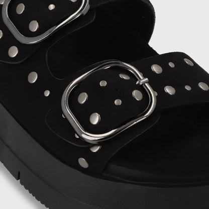 Sandalia Plataforma Negra Mujer 55230 - Gotta Perú