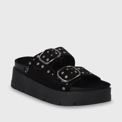 Sandalia Plataforma Negra Mujer 55230 - Gotta Perú