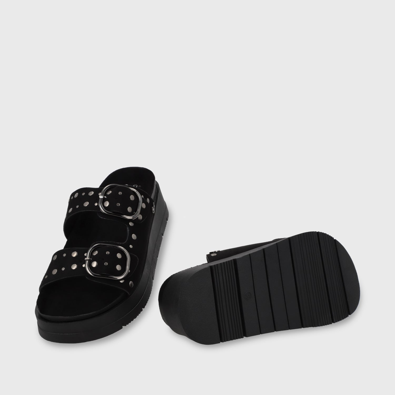 Sandalia Plataforma Negra Mujer 55230 - Gotta Perú