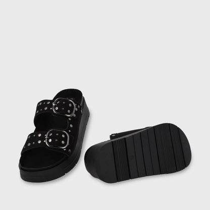 Sandalia Plataforma Negra Mujer 55230 - Gotta Perú