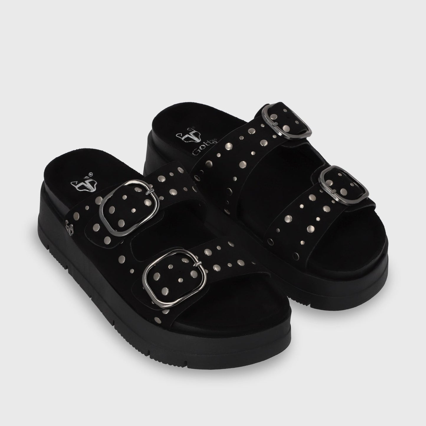 Sandalia Plataforma Negra Mujer 55230 - Gotta Perú