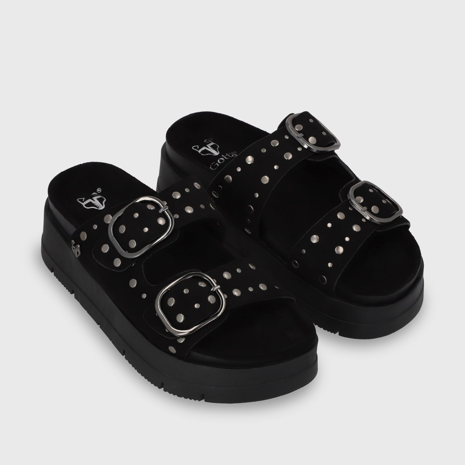 Sandalia Plataforma Negra Mujer 55230 - Gotta Perú