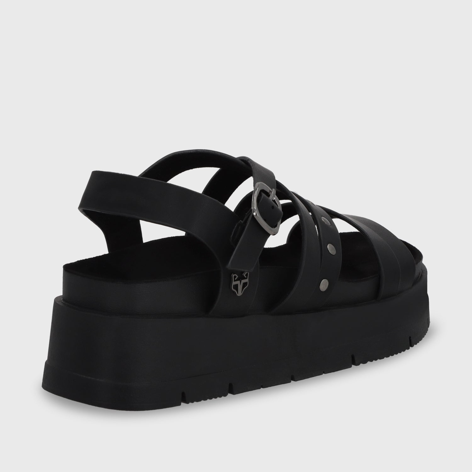 Sandalia Plataforma Negra Mujer 55231 - Gotta Perú