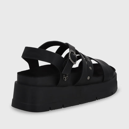 Sandalia Plataforma Negra Mujer 55231 - Gotta Perú