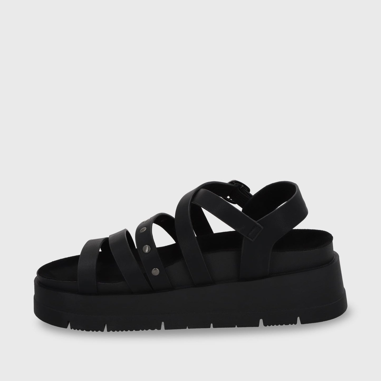 Sandalia Plataforma Negra Mujer 55231 - Gotta Perú