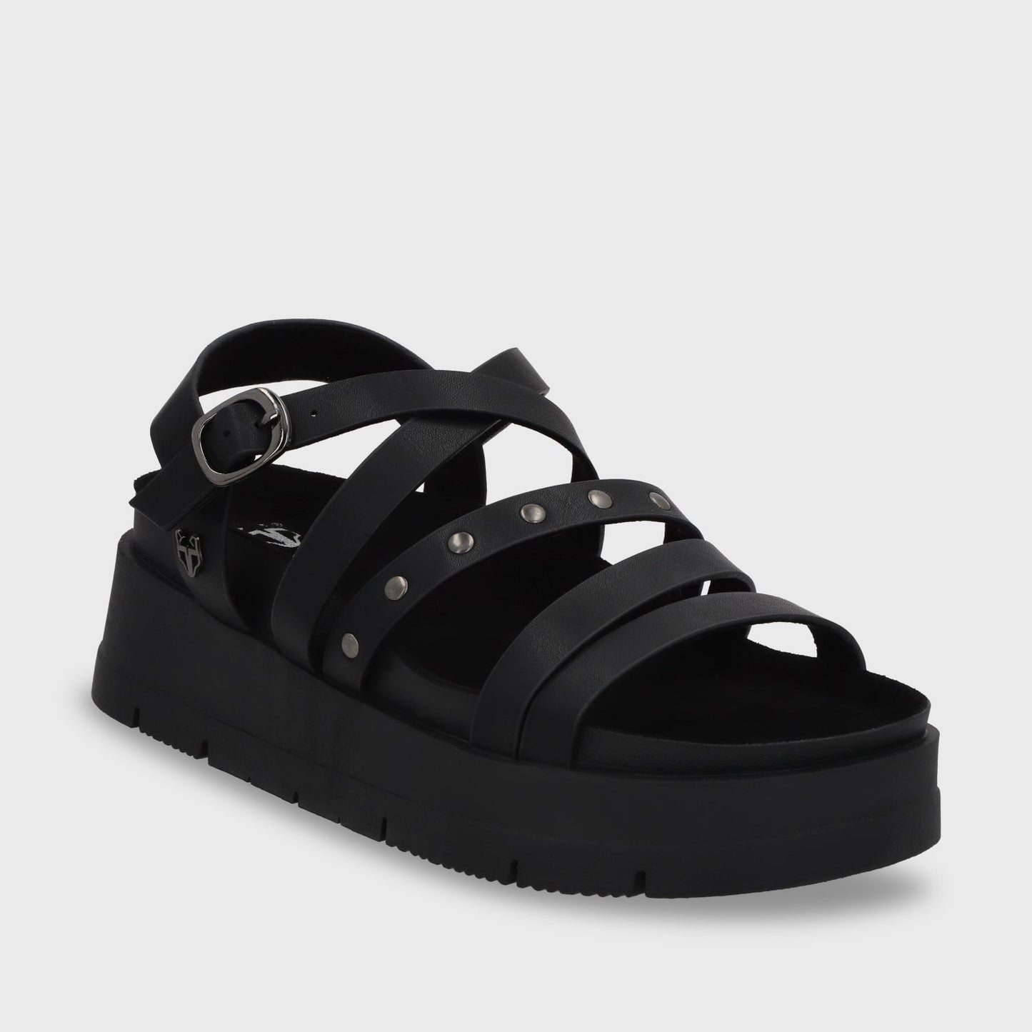 Sandalia Plataforma Negra Mujer 55231 - Gotta Perú