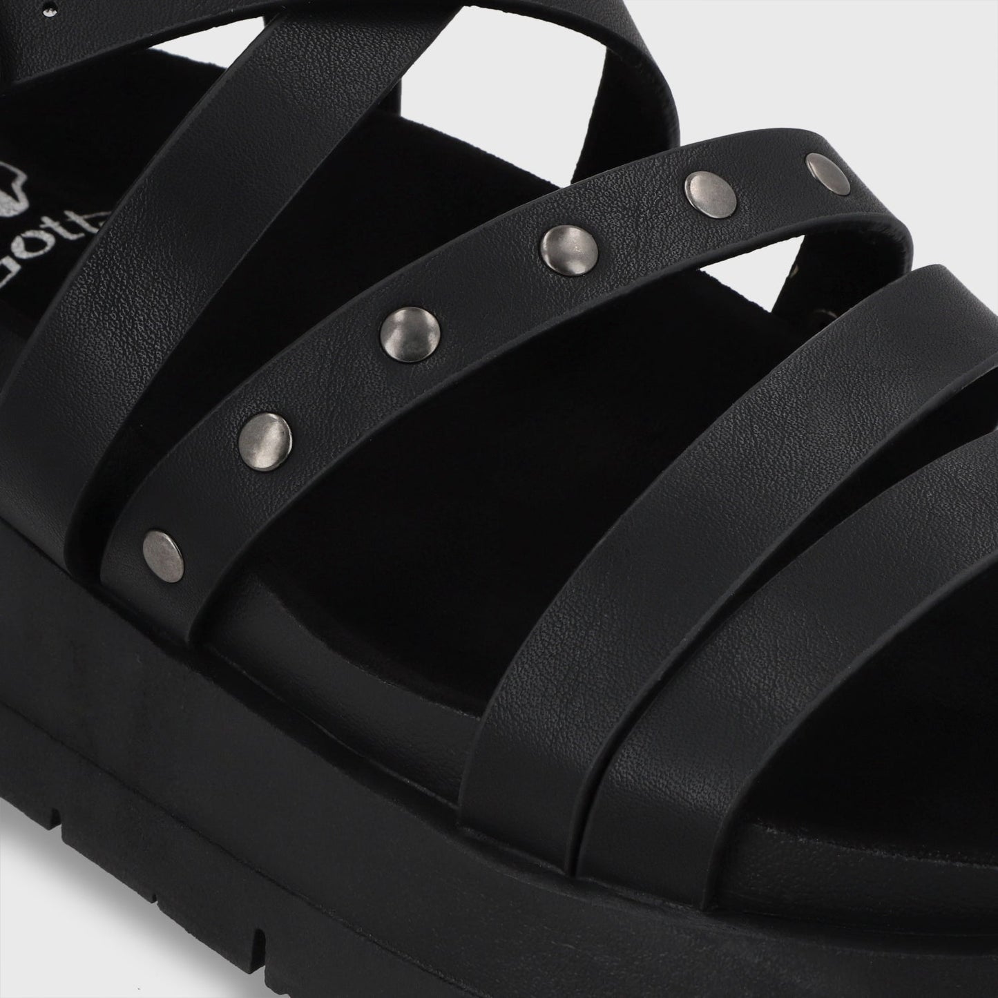 Sandalia Plataforma Negra Mujer 55231 - Gotta Perú