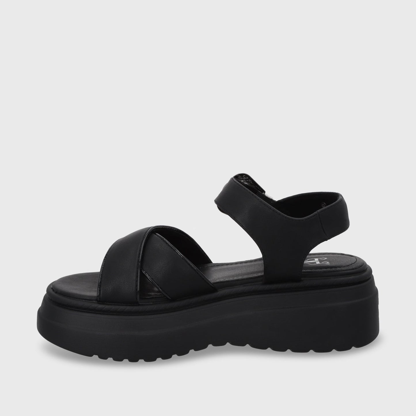 Sandalia Plataforma Negra Mujer 55923 - Gotta Perú