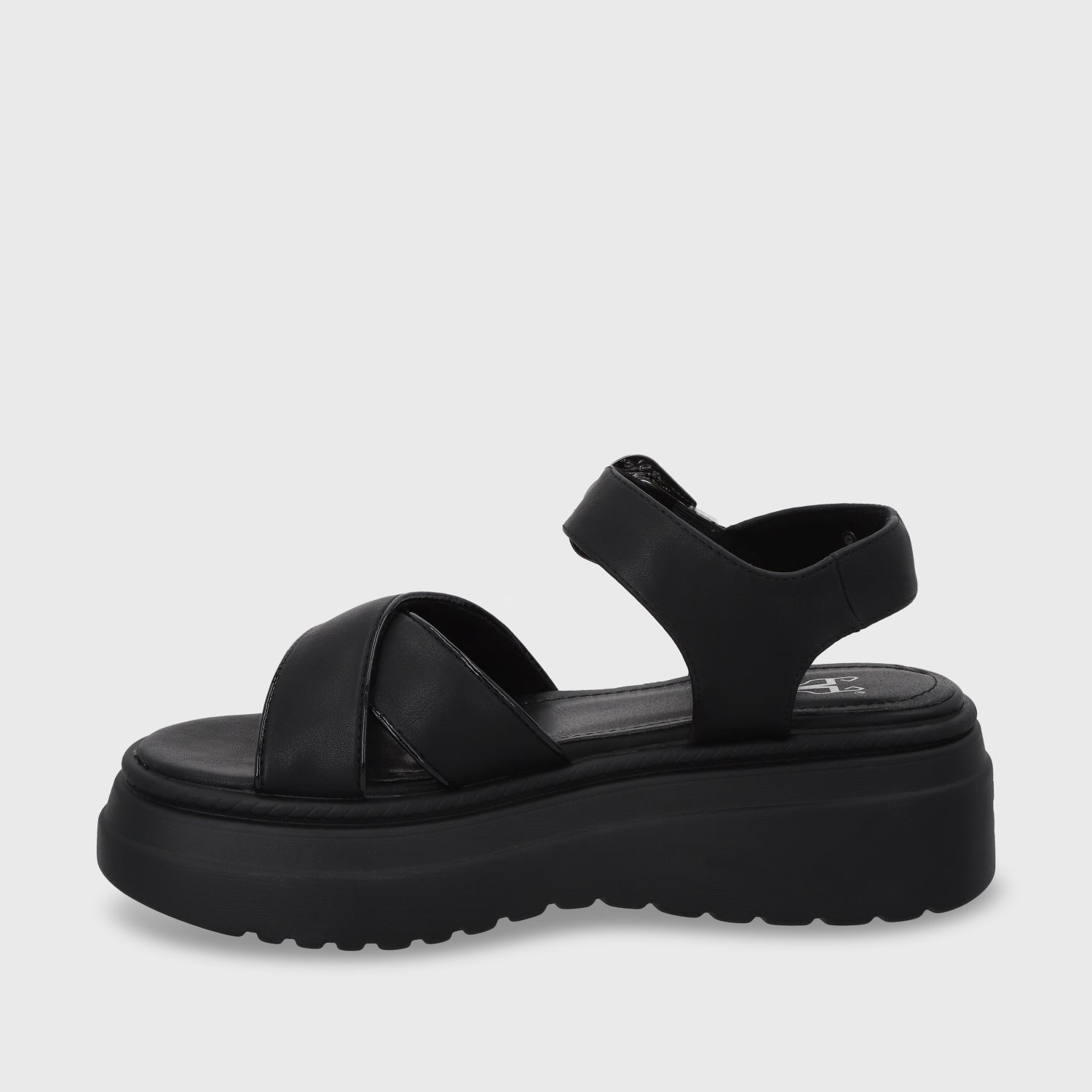 Sandalia Plataforma Negra Mujer 55923 - Gotta Perú