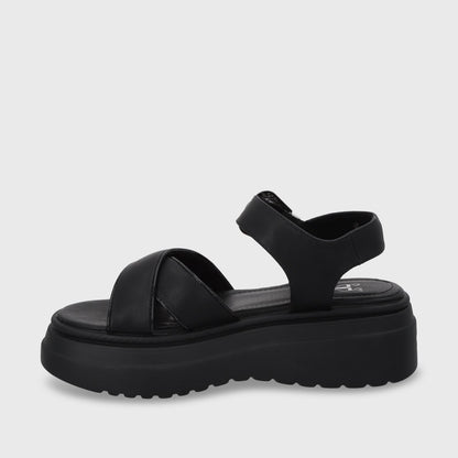 Sandalia Plataforma Negra Mujer 55923 - Gotta Perú