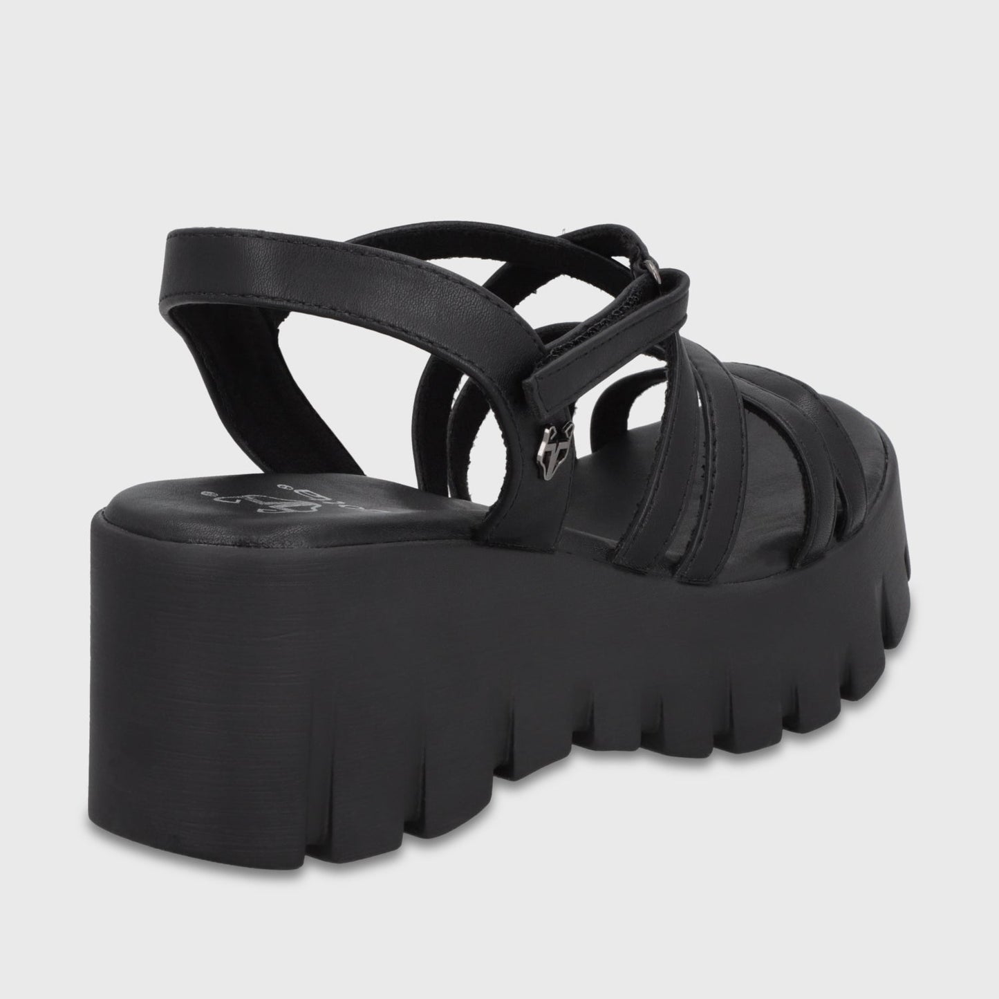 Sandalia Plataforma Negra Mujer 65940 - Gotta Perú