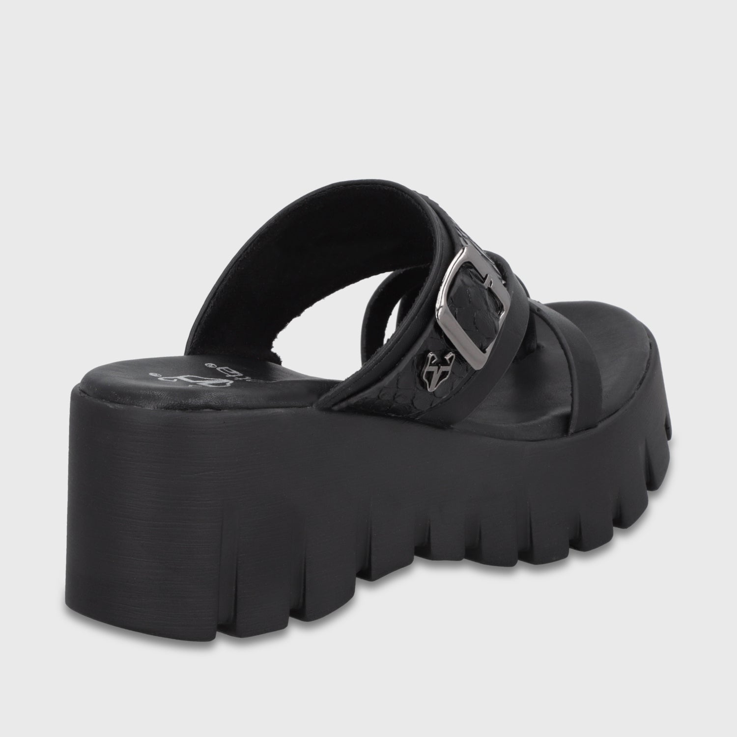 Sandalia Plataforma Negra Mujer 65941 - Gotta Perú