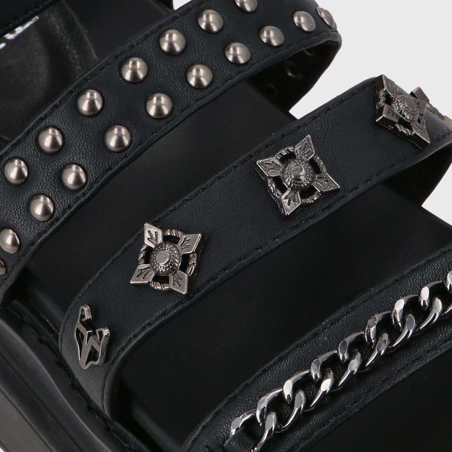 Sandalia Plataforma Negro Mujer 25235 - Gotta Perú