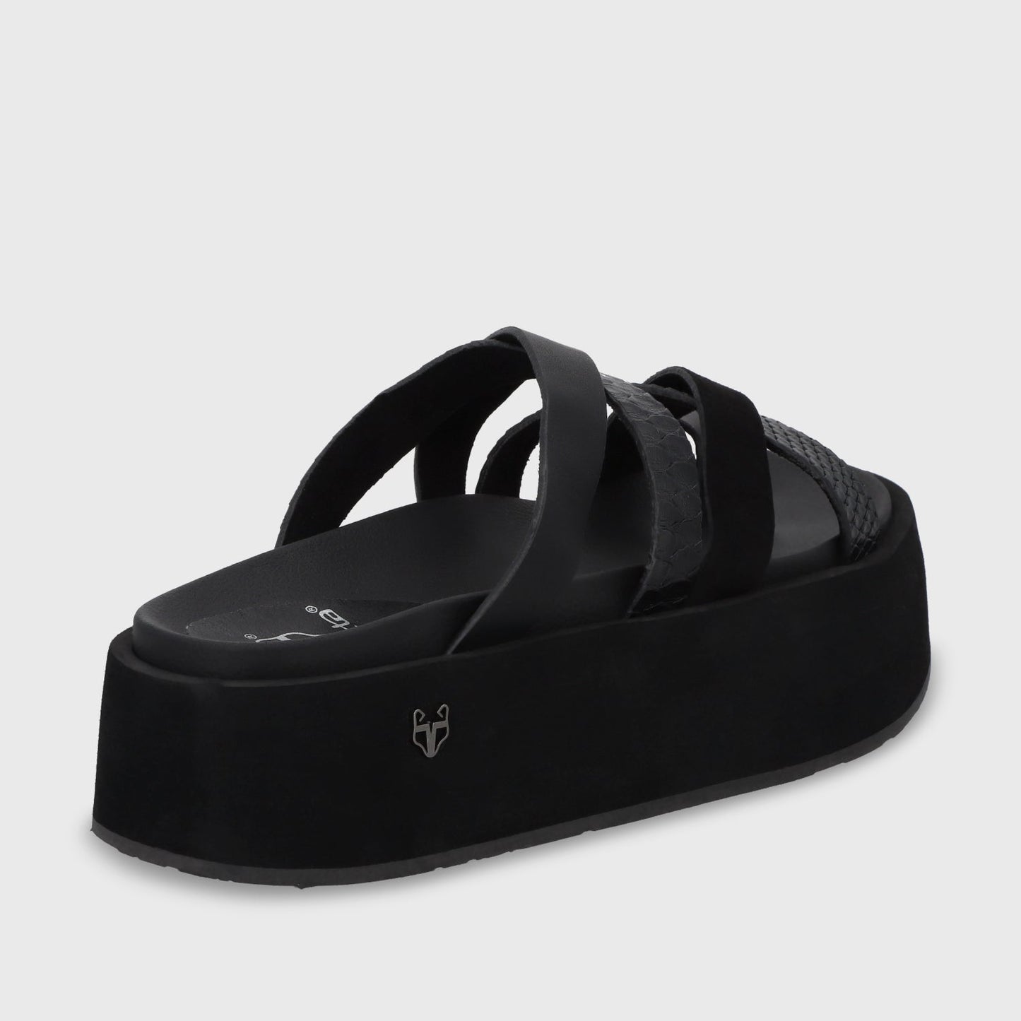 Sandalia Plataforma Negro Mujer 55940 - Gotta Perú