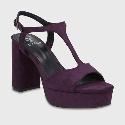 Sandalia Taco Burdeo Mujer 659100 - Gotta Perú