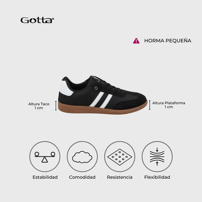 Zapatillas Negra Mujer 48061 - Gotta Perú